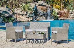 Rattan Garden Furniture Set Conservatory Patio Outdoor Table Chairs Sofa Cover