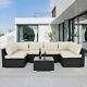 Rattan Garden Furniture Set Modern Outdoor Patio Corner Sofa Set With Cushions