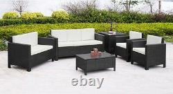 Rattan Garden Furniture Set Sofa Chairs Table Conservatory Outdoor Patio Wicker