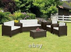 Rattan Garden Furniture Set Sofa Chairs Table Conservatory Outdoor Patio Wicker