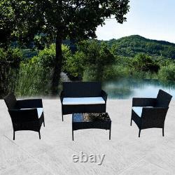 Rattan Garden Furniture Set Sofa Chairs Table Set Conservatory Outdoor Patio