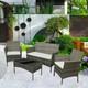 Rattan Garden Furniture Set Sofa Chairs Table Set Conservatory Outdoor Patio