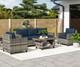 Rattan Garden Furniture Set Wicker Patio 5 Seater Sofa Chair Lounge Coffee Table
