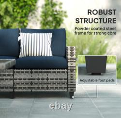 Rattan Garden Furniture Set Wicker Patio 5 Seater Sofa Chair Lounge Coffee Table