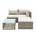 Rattan Garden Furniture Sofa Lounger Outdoor Patio Wicker New With Coffee Table