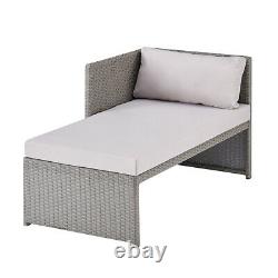 Rattan Garden Furniture Sofa Set Grey Black Brown Patio Outdoor Corner Lounge