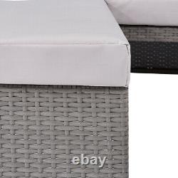 Rattan Garden Furniture Sofa Set Grey Black Brown Patio Outdoor Corner Lounge