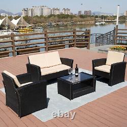 Rattan Garden Furniture Sofa Set Lounger Table Patio Outdoor Conservatory Uk