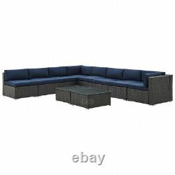 Rattan Garden Furniture Sofa Set Outdoor Conservatory Patio Lounge Dining Brown