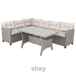 Rattan Garden Furniture Sofa Set & Table Lounge Set Conservatory Patio Outdoor