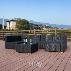 Rattan Garden Furniture with Cushions Outdoor Patio Garden Stylish Furniture Set