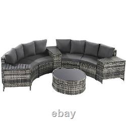 Rattan Garden Sofa Set 6 Seater Outdoor Patio & Conservatory Wicker Furniture