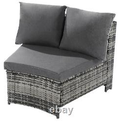 Rattan Garden Sofa Set 6 Seater Outdoor Patio & Conservatory Wicker Furniture