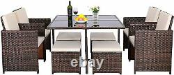 Rattan Garden furniture Rattan Dining Set Outdoor Patio Conservatory Wicker Sofa