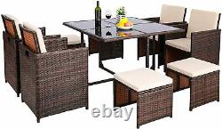 Rattan Garden furniture Rattan Dining Set Outdoor Patio Conservatory Wicker Sofa