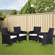 Rattan Patio Furniture Bistro Set Garden Table Chairs Outdoor Deck Conservatory