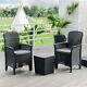 Rattan/plastic Garden Sofa Bistro Table Chairs Furniture Set Patio Up To 4 Seats