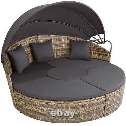 Rattan Sun Island Lounge Furniture Garden Sofa Seating Patio Outdoor USED