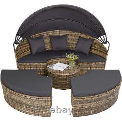 Rattan Sun Island Lounge Furniture Garden Sofa Seating Patio Outdoor USED