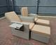 Rattan Sun Lounger Set Garden Patio Furniture Wicker Table 2 Seat Day Bed Chairs