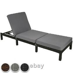 Rattan day bed chair sun lounger recliner garden furniture patio terrace