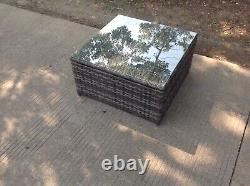 Rattan square coffee table Outdoor Garden Furniture patio furniture Mixed grey