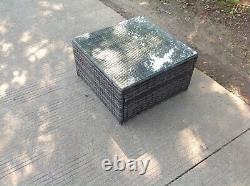 Rattan square coffee table Outdoor Garden Furniture patio furniture Mixed grey