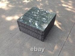 Rattan square coffee table Outdoor Garden Furniture patio furniture Mixed grey