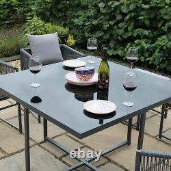 Rope Cube 8 Seater Garden Furniture Patio / Dining Set