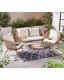 Rope Garden Furniture Set Cushions Patio Chairs Table Conservatory Seating