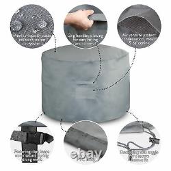 Round Outdoor Garden Furniture Waterproof Cover Table Patio Chair Set Protector