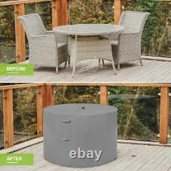 Round Waterproof Outdoor Garden Patio Table Chair Set Furniture Cover Large