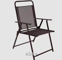 Santa Rosa 6-Piece Outdoor Dining Set Black Stylish Garden & Patio Furniture