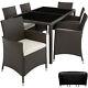 Set Rattan Garden Furniture 6 Chairs Table Dining Room Patio Outdoor Wicker New