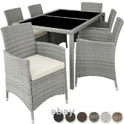 Set Rattan Garden Furniture 6 Chairs Table Dining Room Patio Outdoor Wicker New