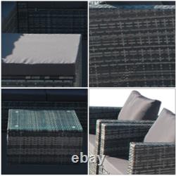 Sfs098 Rattan Garden Furniture 9 Seater Sofa Coffee Table Outdoor Patio Set