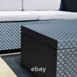 Shaf Plastic Rattan Garden Furniture Outdoor 4pcs Patio Sofa Set Chairs Table