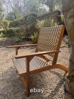 Solid Wood Bistro Set Garden Rustic Patio Furniture 2 Seater Wicker Chairs Table