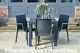 Stackable Rattan Garden Table & 4 Chairs Set Grey Outdoor/indoor Patio Furniture