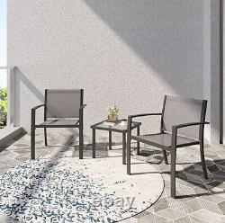 Stream Garden Furniture Set 2 Seater, Indoor Outdoor 3 Piece Patio Set + Table