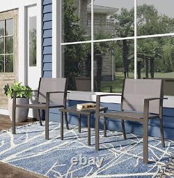 Stream Garden Furniture Set 2 Seater, Indoor Outdoor 3 Piece Patio Set + Table