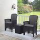 Table And Chairs Garden Patio Furniture Set 2seat Cushioned Garden Balcony Patio