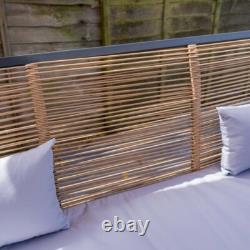 Tuscany 5 Seater Steel & Rope Garden Sofa & Table Set Furniture Patio Balcony
