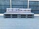Two Grey Indoor/outdoor Rustic Patio Garden Pallet Furniture Chairs