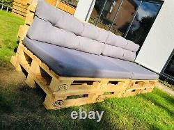Two Wooden Indoor/Outdoor Rustic Patio Garden Pallet Furniture Chairs Sofas