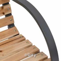 VidaXL 2x Garden Chairs Wood Outdoor Patio Seating Furniture Armchair Seat