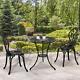 Vintage Garden Bistro Set Cast Aluminium Furniture Outdoor Patio 2 Chairs Table