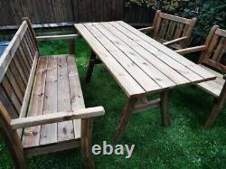 WOW! Wood Garden Patio Furniture set table Bench Chairs storage bench CUSTOMISE