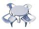 White Patio Furniture, Patio Table And Chair Set, Garden Patio Furniture