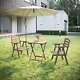 Wooden Garden Furniture Set 2/4 Seat Dining Outdoor Table Chairs Hardwood Patio